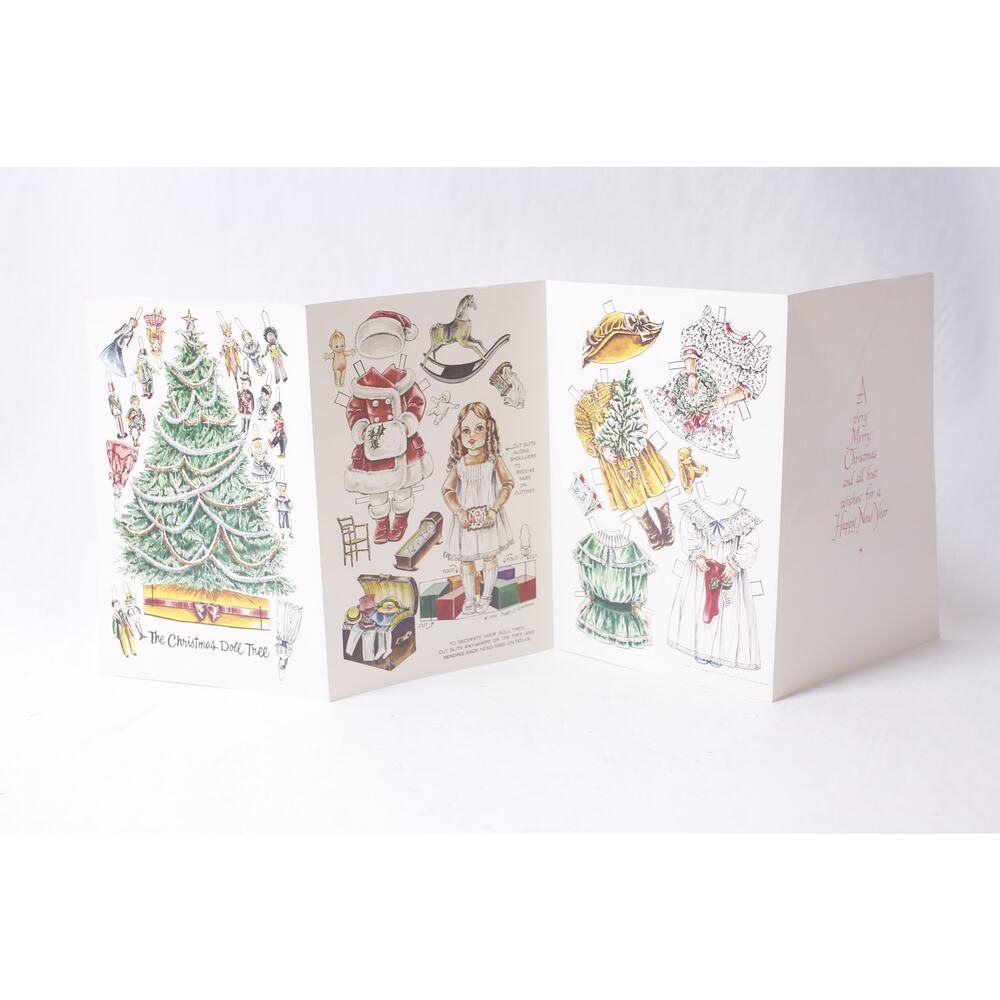 Uncut 1979 Peggy Rosamond Paper Doll Christmas Card Gift Idea ~ 260521-WH 718
